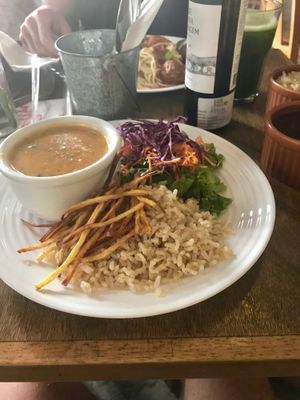 One of the dishes of the day at Gaia Art and Cafe in Rio De Janeiro