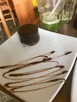 Vegan chocolate cheesecake  at Gaia Art and Cafe in Rio De Janeiro