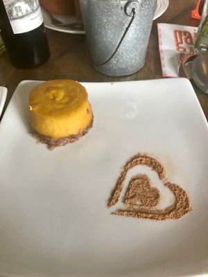 Pineapple cheesecake (vegan) at Gaia Art and Cafe in Rio De Janeiro