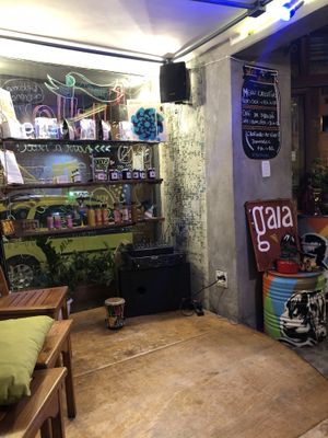 Interior at Gaia Art and Cafe in Rio De Janeiro