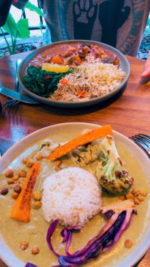 Curry e feijoada  at Gaia Art and Cafe in Rio De Janeiro