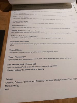 Menú ramen at Nanban in Luxembourg City