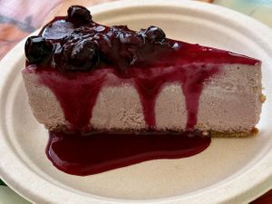 Blueberry cheesecake   at Amita Garden in Ukiah