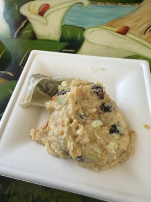 Potato salad appetizer- comes with 2 wontons but I ate one before remembering to take a picture!   at Amita Garden in Ukiah