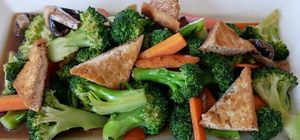Broccoli stir fry at Amita Garden in Ukiah