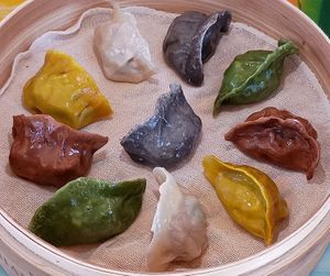 5 element dumplings at Amita Garden in Ukiah