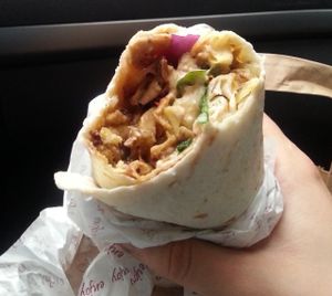 Kebab wrap at Loving Hut - St. Hanshaugen in Oslo