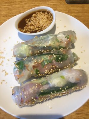 Summer Rolls at Loving Hut - St. Hanshaugen in Oslo