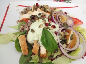 No. 9 Quinoa salad with tofu at Loving Hut - St. Hanshaugen in Oslo