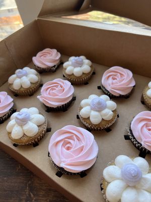 vanilla & chocolate cupcakes  at Rooted  in Canmore