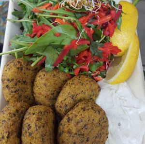 delicious fresh food at Holy Cow Vegan Burgers in Sunshine Coast