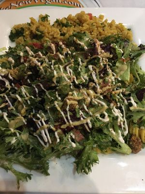 Falafel pasta salad at The New Vegan in Delray Beach