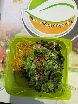 Falafel salad at The New Vegan in Delray Beach