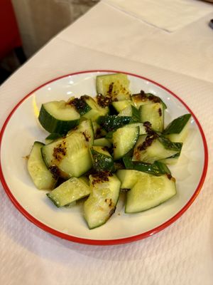 Salade de concombre   at Tintin - Bastille in Paris
