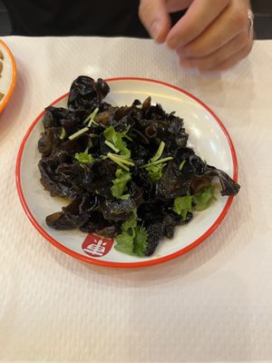 Mushroom salad   at Tintin - Bastille in Paris