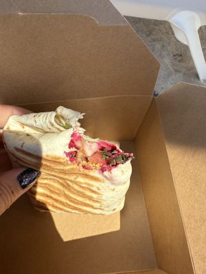 Falafel & beet hummus wrap   at PLANT SHACK    in Mallorca