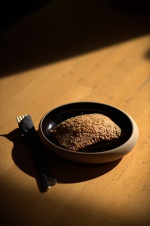 Mushroom Pie w/ teryiaki sauce at Honest Coffee Developers in Athens