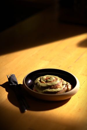 Pistachio Roll at Honest Coffee Developers in Athens