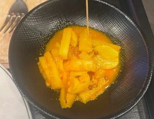 Radish side dish  at Kantipur in Busan