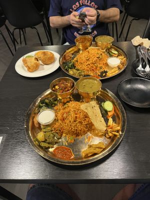 Vegetable biryani thali   at Kantipur in Busan