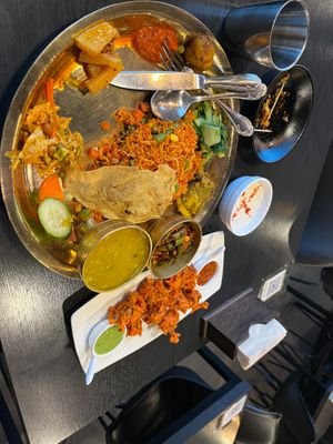 Nepali Vegetable Thali at Kantipur in Busan