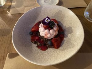 Cheesecake at The Açaí Restaurant in Rhodes