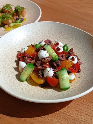 Greek village salad 🥗 at The Açaí Restaurant in Rhodes
