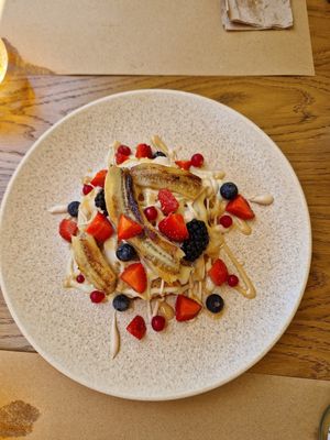 Excellent pancakes  at The Açaí Restaurant in Rhodes