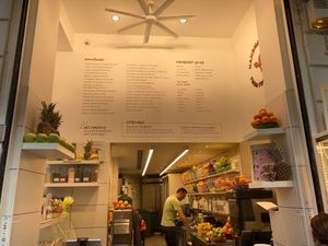 Wall menu at Tamara in Athens