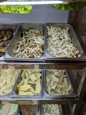 Tofu and mushrooms at SHU HERO MALATANG in Barcelona