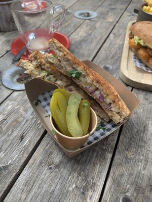 Cheese toastie at Dig Inn  in Marple