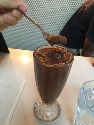 Chocolate malt milkshake  at Little Goat Diner in Chicago