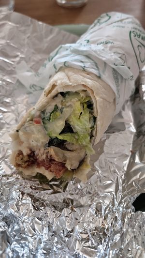Wrap filling at Mimas Restaurant in Erlangen