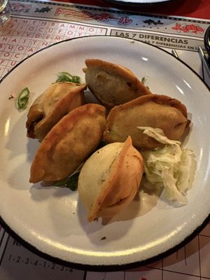 Dumplings fritos de hongos  at KOI Dumplings - Palermo in Buenos Aires
