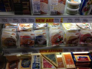 Vegan Cheese selection at Village Grocer in Kuala Lumpur