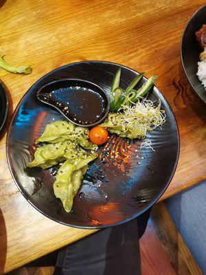 Vegan gyoza (comes w 5 pieces) at Susanoo Ramen in Toulouse