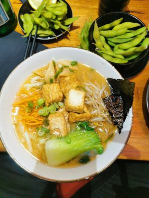 Vegan miso ramen at Susanoo Ramen in Toulouse