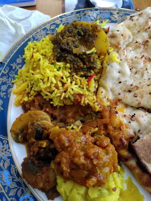 Whole meal takeaway (May 2025) at Taj Mahal in Morpeth