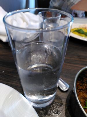 Glass of water (May 2025) at Taj Mahal in Morpeth