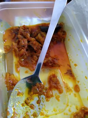 Aloo gobi - remains of (May 2025) at Taj Mahal in Morpeth