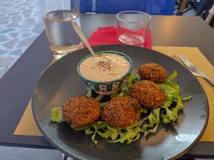 Falafel with Hummus (Starter Portion) at Orient Experience II in Venice