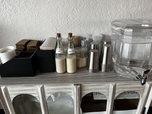 I like the self-serve feature for water and the other things you can see.   at Eats Bakery in Salt Lake City