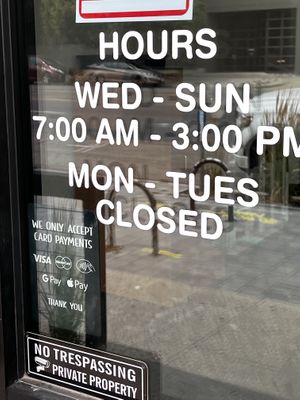 Hours   at Eats Bakery in Salt Lake City