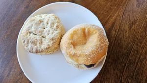 Biscuit and donut at Eats Bakery in Salt Lake City