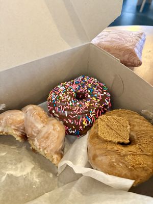 Glazed twist chocolate sprinkle biscoff  at Eats Bakery in Salt Lake City