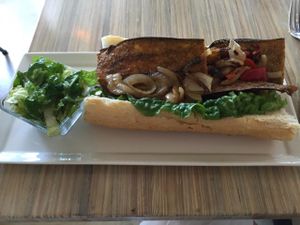 eggplant poboy at Seed - Faubourg Lafayette in New Orleans
