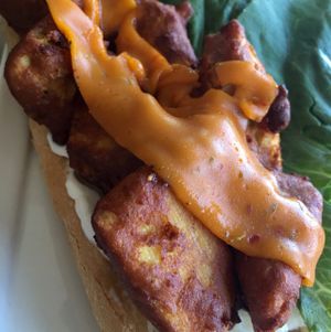 southern fried poboy at Seed - Faubourg Lafayette in New Orleans