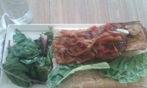 Eggplant poboy at Seed - Faubourg Lafayette in New Orleans
