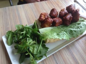 southern fried poboy at Seed - Faubourg Lafayette in New Orleans