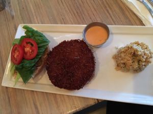 coconut burger at Seed - Faubourg Lafayette in New Orleans